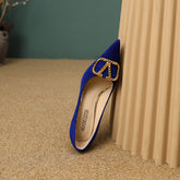Margot Suede Royal Blue Pumps newgew
